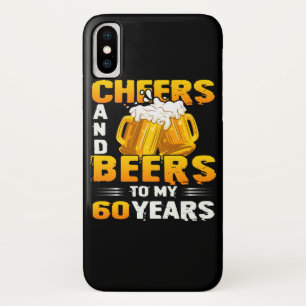 Cheers And Beers To My 60 Years 60th Birthday Gift Case-Mate iPhone Case