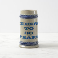Cheers Anniversary Age Work Years Beer Stein Mug