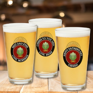 Cheers Beer Hops Happy Father's Day Special Glass