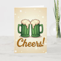 Cheers Beer Mugs Celebration Card