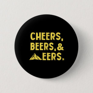 Cheers Beers And Mountaineers West Virginia 6 Cm Round Badge