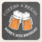 Cheers Beers Birthday Coaster Mats Chalk Beer