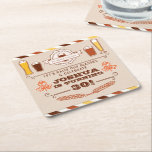 Cheers & Beers Birthday Coasters<br><div class="desc">Celebrate any age with these fun coasters!
 Easy to edit age and name!

See all our matching items in our Cheers & Beers Collection:
https://www.zazzle.com/collections/cheers_beers-119235723836031238
 
Visit our website for more designs and inspiration: www.creativeuniondesign.com</div>