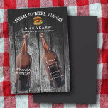 Cheers Beers Burgers 40th Beer Birthday Party Invitation<br><div class="desc">A watercolor beer bottle and burgers illustration design. A retro look beer themed design perfect for adult buger and beer birthday parties. An ideal illustration for anyone who loves beer,  burgers,  brewery themes,  BBQ's,  summer parties and beer alcohol drinks.</div>