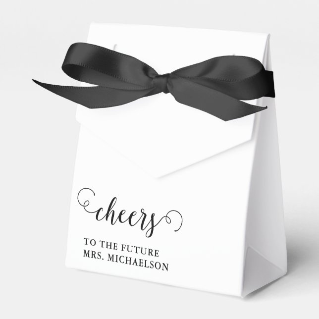 Cheers Bride To Be Wedding Event Favour Box (Front Side)