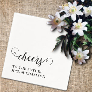 Cheers Bride To Be Wedding Event Napkin