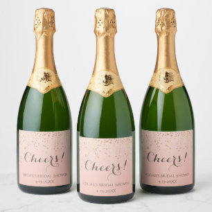 Cheers!  Brunch and Bubbly Sparkling Wine Shower Sparkling Wine Label