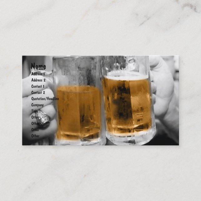 Cheers! Business Card (Front)