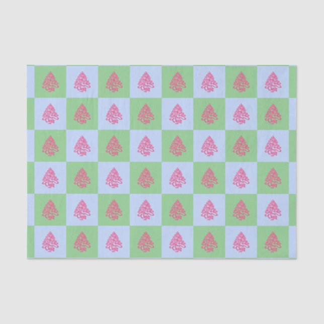 CHEERS CHRISTMAS TREES 3-TISSUE WRAPPING PAPER (Front)