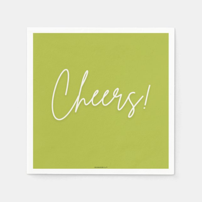 Cheers Cocktail Napkin (Front)