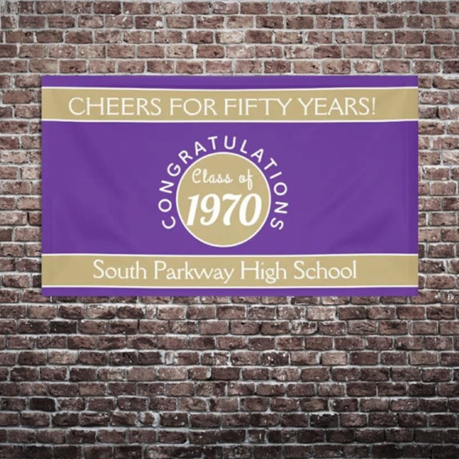 CHEERS CUSTOM 50 yr reunion banner (Creator Uploaded)