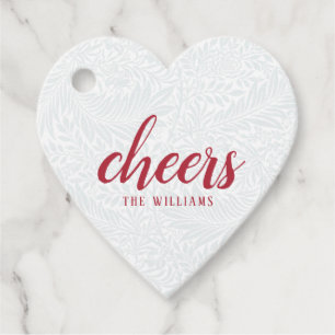 Cheers Custom Holiday Christmas Sticker or Labels