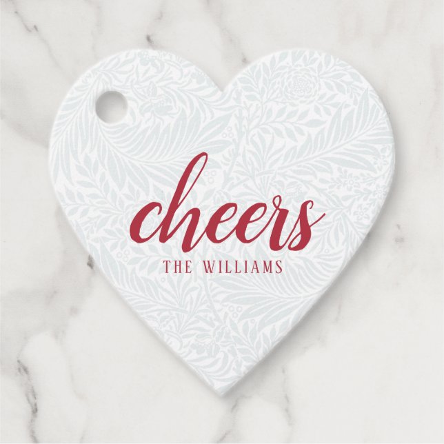 Cheers Custom Holiday Christmas Sticker or Labels (Front)