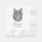 Cheers Custom Pets Hand Drawing Wedding Napkins