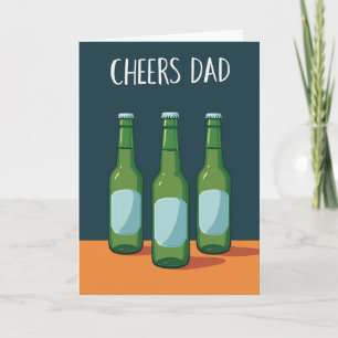 Cheers Dad Teal Backdrop Card