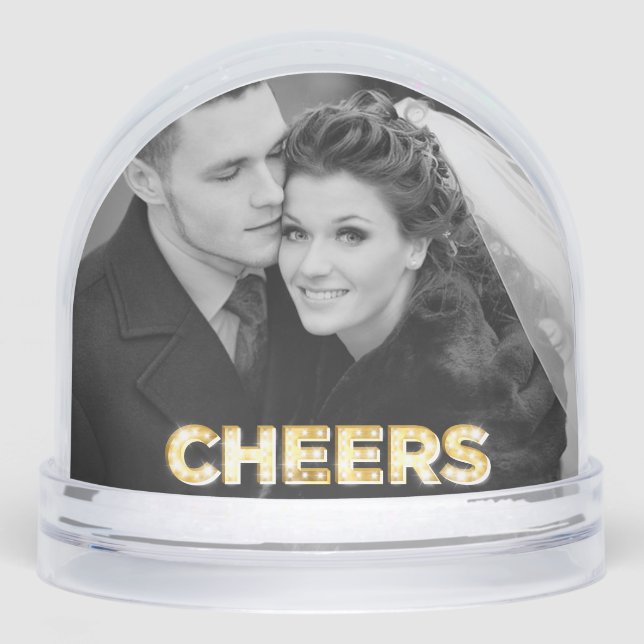 Cheers Double Photo Snowglobe (Front)