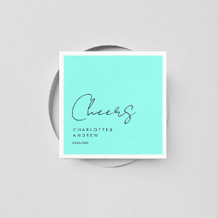 Cheers! Elegant, minimal, handwriting Napkin