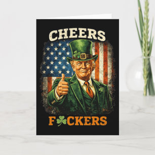 Cheers Ers St Patricks Day Funny Beer Drinking Tru Card