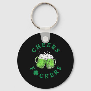 Cheers Ers St Patricks Day Men Women Beer Drinking Key Ring