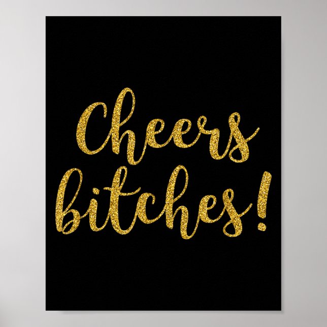 Cheers Es Happy New Year Celebration New Years Eve Poster (Front)