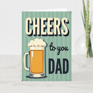 Cheers Fathers Day Mug Card
