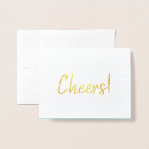 Cheers Foil Card with Artistic Inside