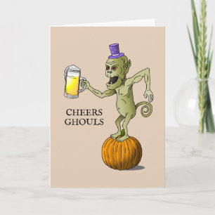 Cheers for the Halloween Ghouls Card