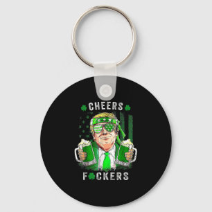 Cheers Forers St Patricks Day Beer Drinking Funny Key Ring