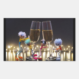 Cheers Fubby's who have something to celebrate. Rectangular Sticker