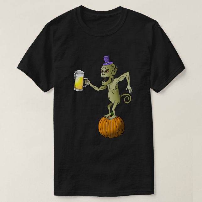 Cheers Ghouls Halloween Party T-Shirt (Design Front)