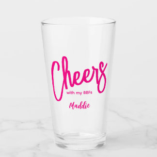 Cheers Girls Galentines Glass