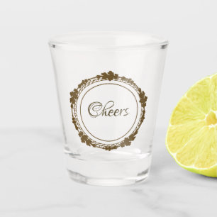 Cheers gold Shot glass