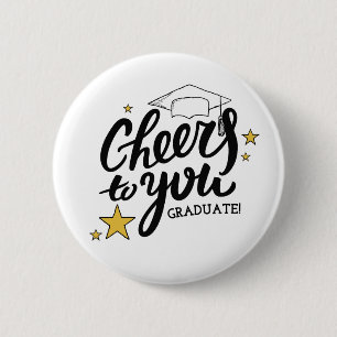 Cheers Graduation Graphics Best Graduation Party E 6 Cm Round Badge