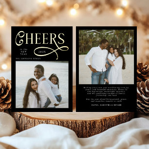 Cheers  Happy New Year Modern Chic Family 2 Photo
