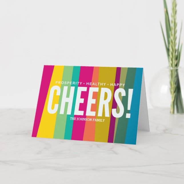 CHEERS! HOLIDAY CARD (Front)