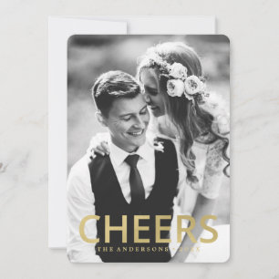 Cheers   Holiday Photo Card
