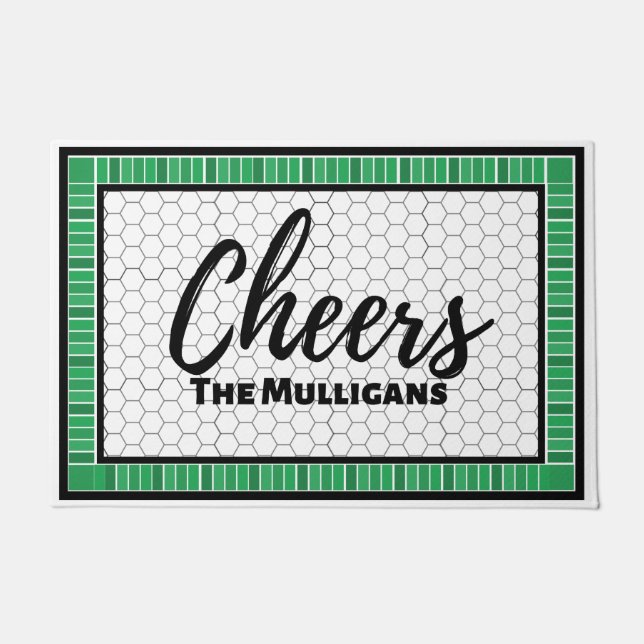 Cheers Irish Family Doormat (Front)
