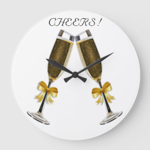 CHEERS LARGE CLOCK