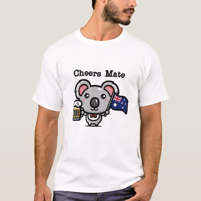 Cheers Mate Kola Bear  T-Shirt (Front)