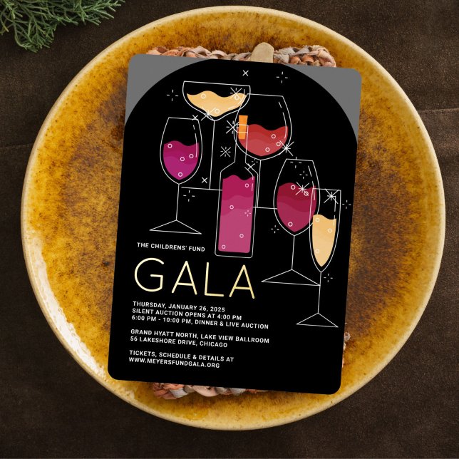 Cheers Modern Gala Invitation (Creator Uploaded)