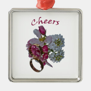 Cheers- Necklace Metal Tree Decoration
