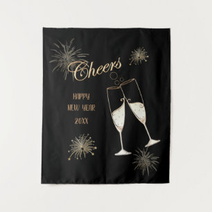 Cheers New Year Tapestry
