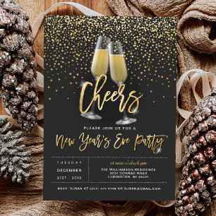 Cheers New Years Party Invitation