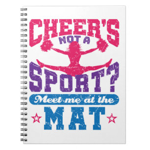 Cheer's Not a Sport Funny Cheerleading Cheerleader Notebook