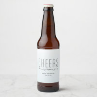 Cheers ocean blue watercolor destination wedding