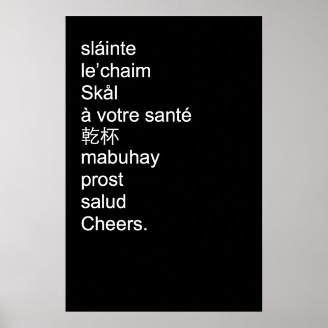Cheers Poster (Front)