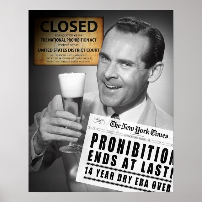 CHEERS! PROHIBITION IS OVER! POSTER (Front)