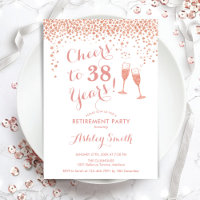 Cheers Retirement Party - White Rose Gold