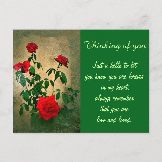 Cheers,Roses of Love_ Postcard (Front)