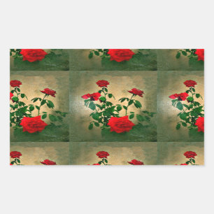 Cheers,Roses of Love_ Rectangular Sticker